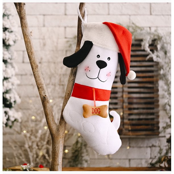 w Christmas House Cat Dog Pet Stockings 18 in 