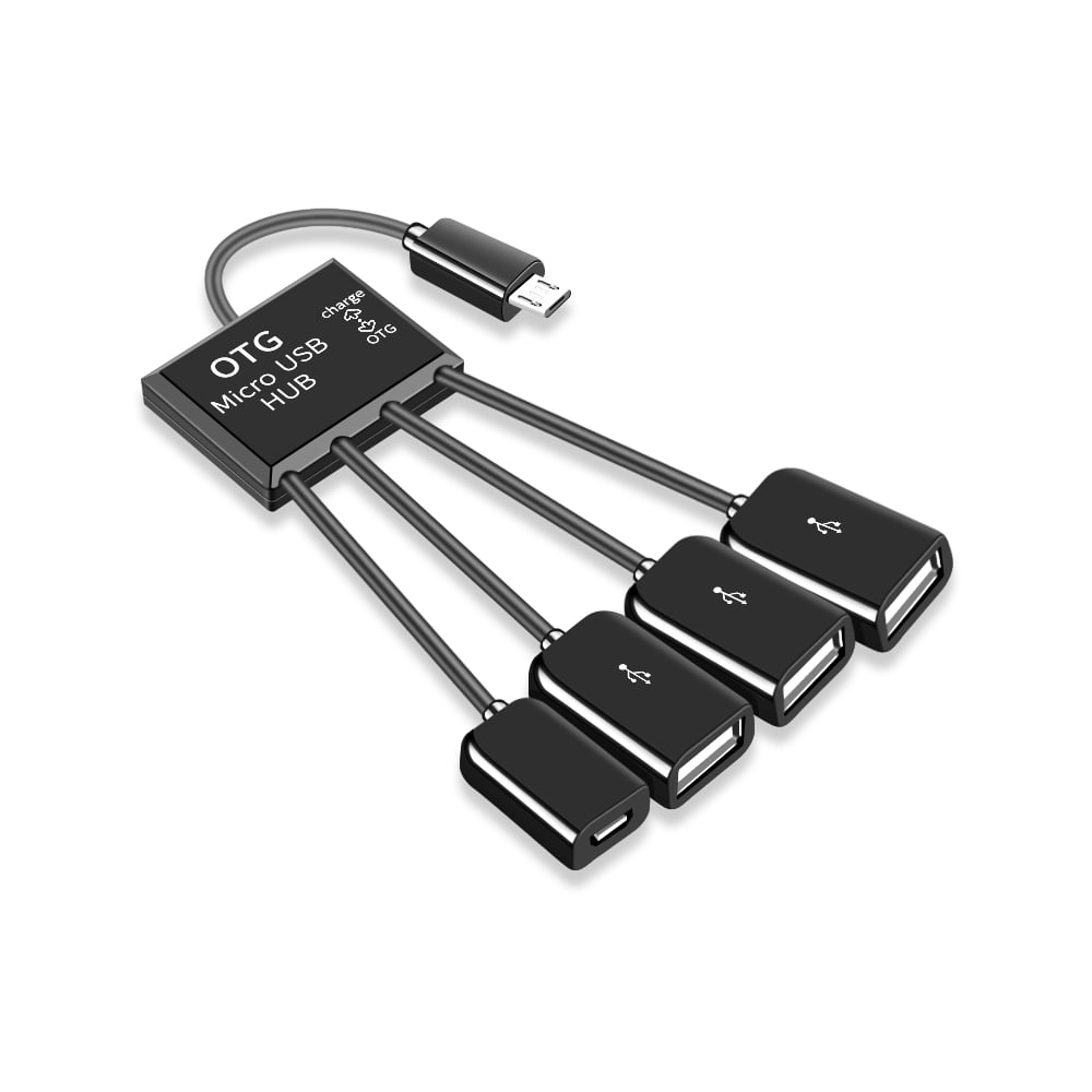 3 in 1Micro USB OTG Hub Multi-function Cable Connector Male to Female Dual USB 2.0 Power Charging Micro USB 5Pin for Android Phone - Walmart.com