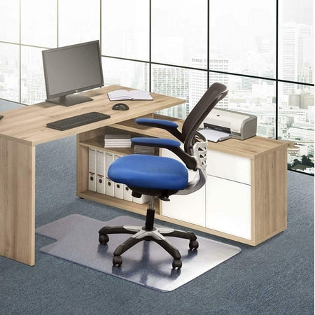 Carpet Chair Mat Rectangular Chair Mat for Carpets | Low/Medium Pile Computer Chair Floor Protector for Office and Home