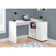 thumbnail image 1 of Monarch Specialties Computer Desk, Home Office, Corner, Storage Drawers, 46"l, L Shape, Work, Laptop, Laminate, White, Contemporary, Modern, 1 of 3