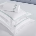 thumbnail image 4 of Superior Harrison Embroidered Cotton Duvet Cover Set, King/California KIng, White, 4 of 9
