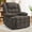 Brown, variant on GEEYOO Recliner Chair for Adults with Massage and Heating,Zero-Gravity Recliners with Cup Holders & Side Pockets Electric Power Recliner Chair for Living Room,Chenille,Dark Grey