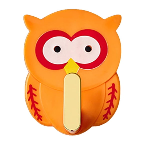 Wosthever Gancho de almacenamiento de plástico para colgar en la pared, resistente al agua, extraíble, para dormitorio, sala de estar, bufanda, Almacenamiento y organización del hogar Naranja