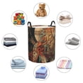 thumbnail image 4 of Balery Majestic Cosmic Lion Cesta de ropa redonda con asas, impermeable, independiente, para ropa, juguetes, dormitorio y familia-Medium, 4 of 6