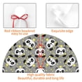 thumbnail image 4 of Yiaed Panda With Crown And Stars Print Christmas Tree Skirt , Tree SkirtsTree Mat for Christmas Winter Holiday Indoor Decorations-36", 4 of 7