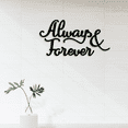 thumbnail image 3 of Craftnamesign Always & Forever Metal Wall Art, Bedroom Wall Decor, Bedroom Signs, 3 of 5