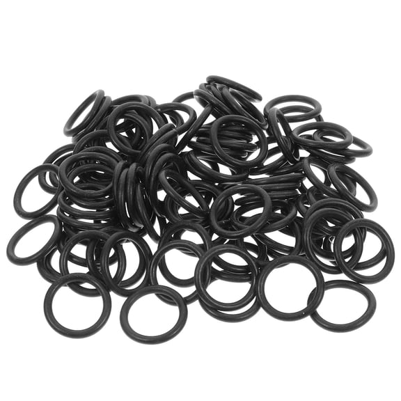 LOLIPPYY 150pcs Black Rubber Washers for Maintenance and Accessories Replacement