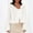 White, variant on Women's Short Fuzzy Fleece Hooded Jackets, Lightweight Off-the-Shoulder Cardigan, Winter Fashion Outfits