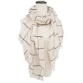 thumbnail image 2 of Ladies/Women's Lightweight Floral Print/Solid Color mixture Shawl Scarf For Spring Summer season,Khaki, 2 of 6