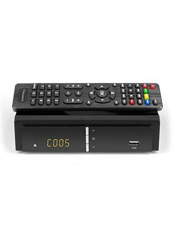 Aluratek Digital TV Converter Box with Digital Video Recorder (ADTB01F), Black