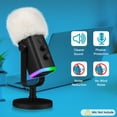thumbnail image 3 of Micrófono Pop Filter ZealSound Blue Yeti con parabrisas blanco, 3 of 7