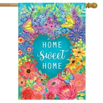 Briarwood Lane Floral Home Sweet Home Spring House Flag