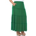 thumbnail image 2 of White Mark Jupe Maxi à Volants Taille Haute pour Femme, 2 of 5