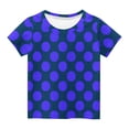 thumbnail image 4 of Zpanxa T-Shirts pour Tout-Petites Fille à Pois Col Rond Manches Courtes Haut Décontracté Polyester Spandex 5-6 Ans, 4 of 5