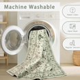thumbnail image 4 of Washable Rugs 8x10 Area Rugs for Living Room,Modern Abstract Rugs for Bedroom,Large Carpets,Ultra Soft Faux Wool Retro Dining Room Rug,Non Slip&Non-Shedding Low Pile Print Rug- Green-white, 4 of 7