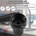thumbnail image 2 of Faucet aerator swivel 1080+360 degrees, black color., 2 of 5