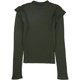 thumbnail image 1 of Camiseta básica con volantes Aeropostale para mujer verde pequeña, 1 of 2