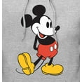 thumbnail image 2 of Men's Mickey & Friends Large Pose Pull Over Hoodie Athletic Heather 2X Large, 2 of 4