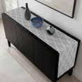 thumbnail image 5 of Grey White Stripes Table Runner 72 Inches Long, Simple Geometric Modern Monochrome Kitchen Coffee Dining Table Decoration for Home Party Birthday Wedding Home Decor 18x72 Inches, 5 of 8