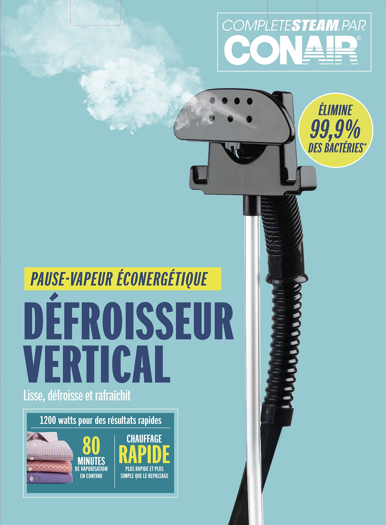 Défroisseur à vêtements à vapeur vertical Conair
