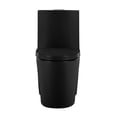 thumbnail image 2 of St. Tropez One Piece Elongated Toilet Dual Vortex Flush 1.1/1.6 gpf with 10" Rough-In, Matte Black, 2 of 6