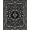 Black, Pattern 5, variant on ODIKA 5' x 7' Machine Washable Non-Slip Area Rug, Victorian Snowflake High Traffic Rug, Black, 434789