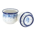 thumbnail image 2 of Blue Rose Polish Pottery Sybil French Butter Dish, 2 of 2