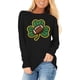 thumbnail image 3 of Uootdi St Patricks Day Long Sleeve Shirts for Women Retro Lucky Clover Tshirt Irish Shamrock Graphic Tee Tops Gift, 3 of 5
