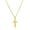 Golden Cross, variant on 18K Plated Collarbone Chain With Stainless Steel Cross Necklace