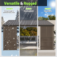 thumbnail image 7 of Erinnyees 10' x 14' Solarium Sunroom, All-Season Lean to Gazebo with Thickened PC Screen, Galvanized Steel Roof and Removable Door, 7 of 7