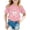 Pink, variant on School Uniform Tshirts Kids Print Crewneck T Shirt Short Sleeve School Comfort Top Boys Graphic Tees Black 3-4 Years