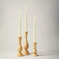 thumbnail image 3 of WYZworks Set of 12, 10" LED Flameless Ivory Real Wax Taper Flickering Candles Lights, Remote Control, On/Off Button, Battery Operated Candlesticks, Holiday Christmas Menorah Home Wedding Décor, 3 of 8