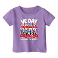 thumbnail image 3 of T-shirt d'Été à Manches Courtes Col Rond Imprimé Drapeau pour Garçons Bébés Enfants Taille 1-2T, 3 of 3
