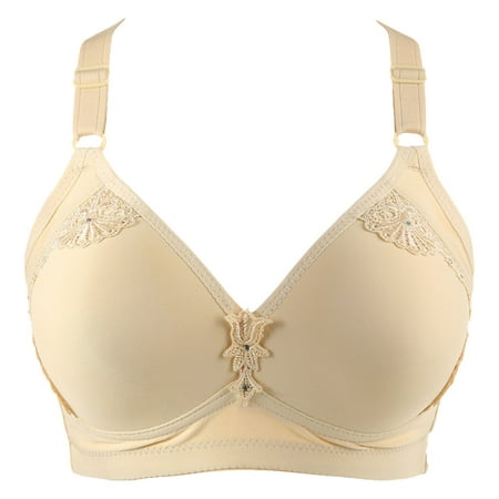 

Miarhb Women period cotton brief underwear Women Fashion Solid Bra Wire Free Underwear OnePiece Bra Everyday Underwear for me