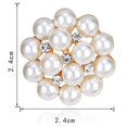 thumbnail image 7 of Xinyolin Flower Rhinestone Imitation Pearl Brooch, Wedding Bouquet Decor, 7 of 7
