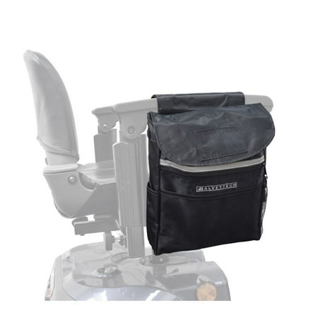 AlveyTech Saddle Bag for Mobility Scooter, Wheelchair, and Power Chair (Large, Black) - Accessories
