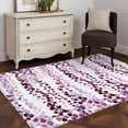 thumbnail image 3 of Area Rugs for Living Room Bedroom, Purple Weeping Eucalyptus 4'x6' Rug Washable Carpet Runner Indoor Outdoor, Spring Summer Farmhouse Leaves Non Slip Accent Floor Mats Rug for Kitchen, Office, 3 of 8