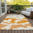 thumbnail image 6 of Addison Rugs Chantille Indoor/Outdoor Transitional Abstract Orange Washable Rectangle Rug, 5' x 7'6", 6 of 6