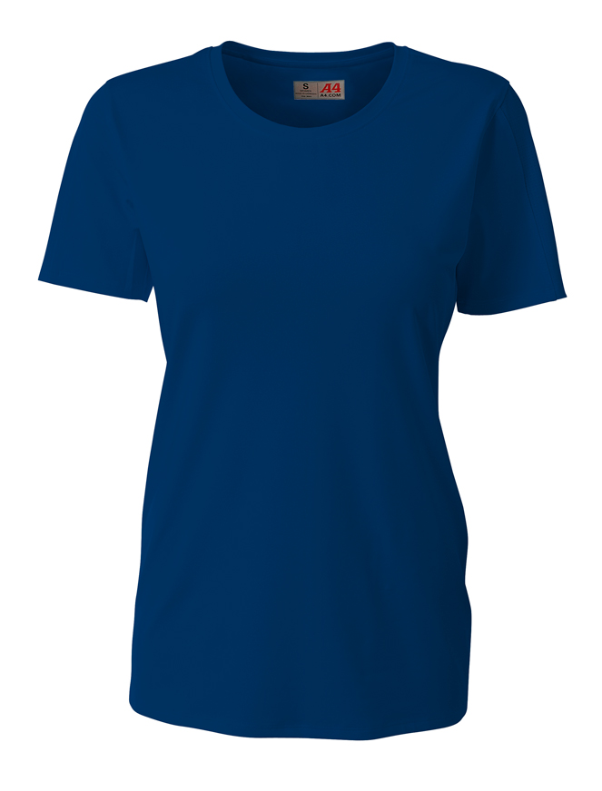A4 Spike Short Sleeve Volleyball Jersey For Women in Navy | NW3014