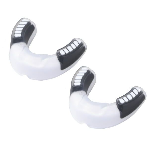 KAKOWELY 2 protectores bucales para boxeo, baloncesto, taekwondo y lucha. Protegen los dientes superiores e inferiores (color aleatorio).