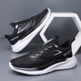 thumbnail image 4 of Men's Gradient Color Lightweight Running Shoes, Breathable Mesh Athletic Sneakers, 4 of 9