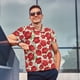 thumbnail image 4 of Balery Rose Flowers Camisa Polo de Hombre con Estampado, de Manga Corta y Tejido Medio, Camisa Tipo Golf Polo-Small, 4 of 6