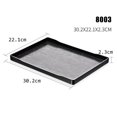 thumbnail image 1 of Serving Tray Rectangular Plastic Tray Food Serving Trays for Restaurant Home Hotel Trays Durable(White 8000), 1 of 3