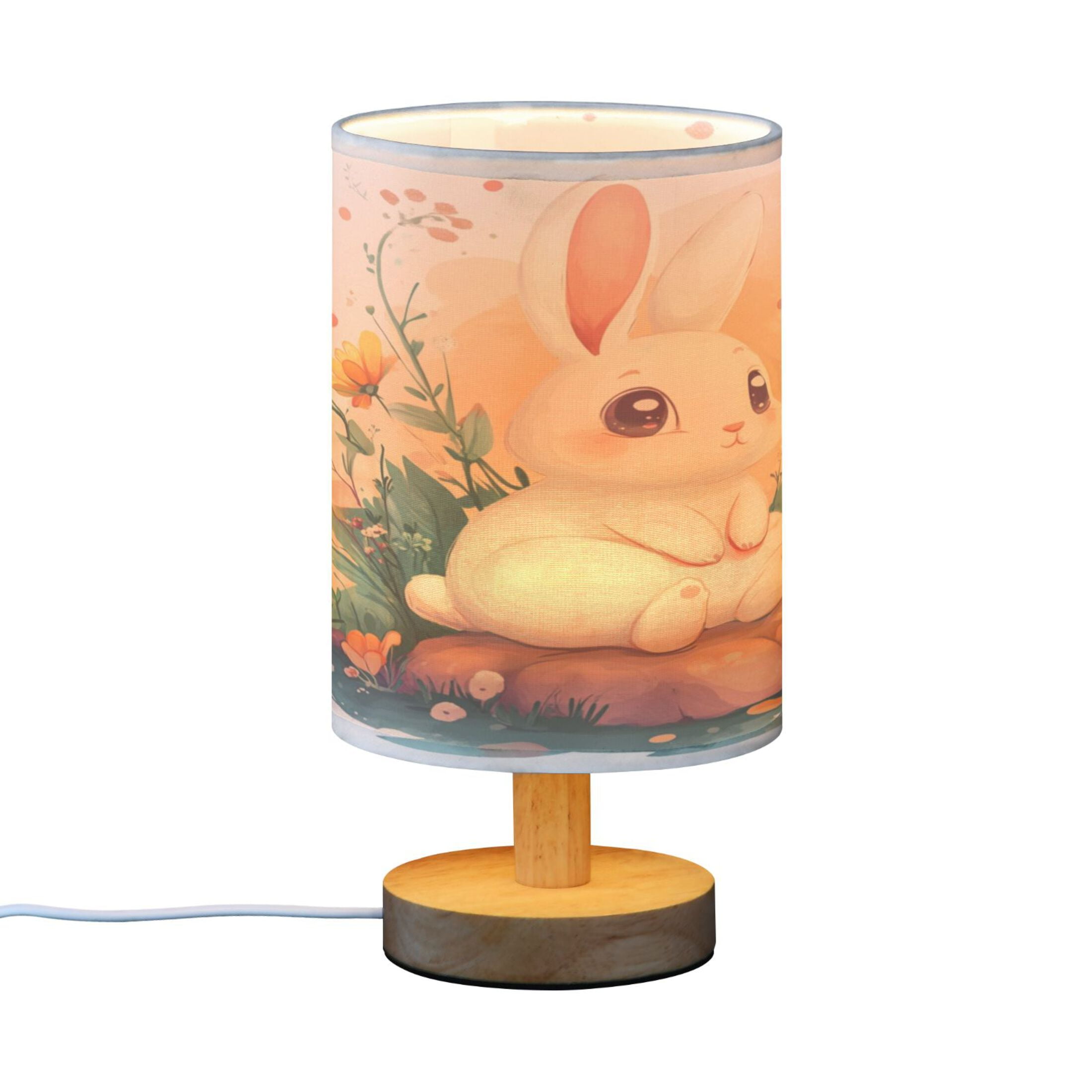 Desk Lamp Bedside Lamp 5.12x9.7In LED Lamp With USB Charging Interface For Bedroom Living Room Office Study Stylish Decoration Super Cute Cartoon Rabbit