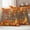 Brown Orange, variant on Autumn Pumpkin Outdoor Waterproof Pillow Covers, Thanksgiving Orange Red Vintage Wooden Decorative Square Throw Pillowcase Sofa Cushion Sham for Patio/Couch/Chair, 16"x16" 2 Pack