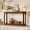 Walnut, variant on UZUGUL Black Console Sofa Table, Mid-Century Modern, Double Layer Display, Space-Saving, for Small Apartment Foyer