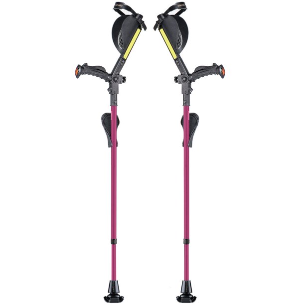 Ergobaum Ergonomic Forearm Crutches Adult Pink