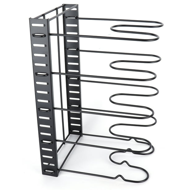 Organizador de tapas de ollas y sartenes de varios niveles, soporte para utensilios de cocina