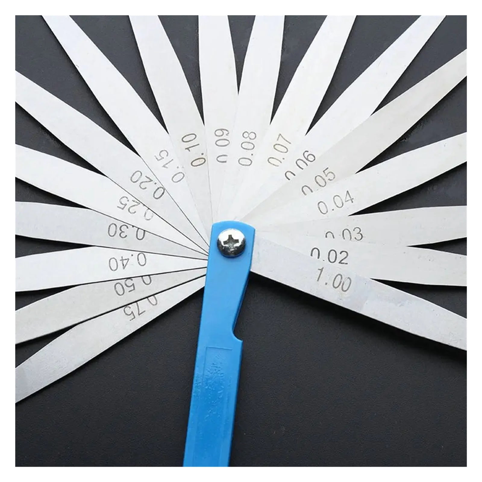 0.02-1mm Thickness Feeler Gauge Metric Feeler Gap Gauge 110*10mm Portable Alloy Steel Measurement Probe Gap Measuring Tools ,Corrosion-Resistant