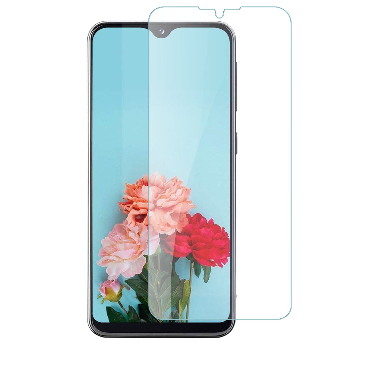 For Coolpad Suva Bulk White Paper Card Package Tempered Glass